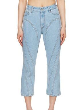 Authentic Mugler Light Blue Capri Jeans